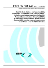 Standard ETSI EN 301442-V1.1.1 12.5.2000 preview