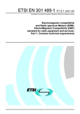 Standard ETSI EN 301489-1-V1.3.1 26.9.2001 preview