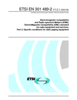 Standard ETSI EN 301489-2-V1.2.1 3.8.2000 preview