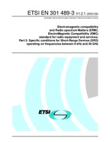 Standard ETSI EN 301489-3-V1.2.1 3.8.2000 preview