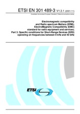 Standard ETSI EN 301489-3-V1.3.1 16.11.2001 preview