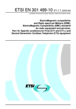 Standard ETSI EN 301489-10-V1.1.1 28.9.2000 preview
