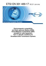 Standard ETSI EN 301489-17-V2.2.1 4.9.2012 preview