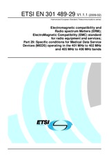 Standard ETSI EN 301489-29-V1.1.1 17.2.2009 preview