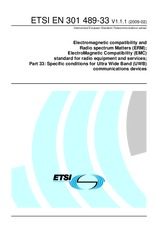 Standard ETSI EN 301489-33-V1.1.1 10.2.2009 preview