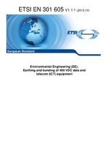 Standard ETSI EN 301605-V1.1.1 25.10.2013 preview