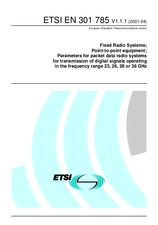 Standard ETSI EN 301785-V1.1.1 18.4.2001 preview