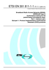 Standard ETSI EN 301811-1-1-V1.1.1 30.1.2001 preview