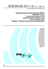 Standard ETSI EN 301811-1-3-V1.1.1 30.1.2001 preview