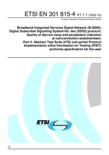 Standard ETSI EN 301815-4-V1.1.1 15.10.2002 preview