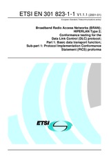 Standard ETSI EN 301823-1-1-V1.1.1 30.1.2001 preview
