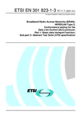 Standard ETSI EN 301823-1-3-V1.1.1 30.1.2001 preview