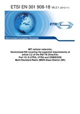 Standard ETSI EN 301908-18-V6.2.1 29.11.2012 preview