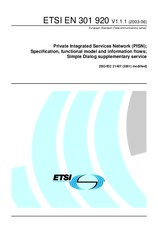 Standard ETSI EN 301920-V1.1.1 16.6.2003 preview