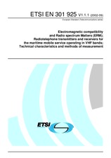 Standard ETSI EN 301925-V1.1.1 24.9.2002 preview