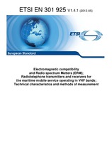 Standard ETSI EN 301925-V1.4.1 23.5.2013 preview