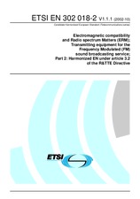 Standard ETSI EN 302018-2-V1.1.1 1.10.2002 preview