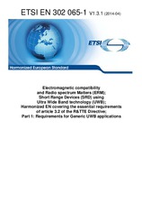 Standard ETSI EN 302065-1-V1.3.1 15.4.2014 preview