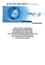 Standard ETSI EN 302065-3-V1.1.1 15.4.2014 preview