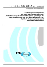 Standard ETSI EN 302208-1-V1.1.2 21.7.2006 preview
