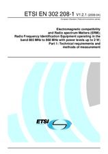 Standard ETSI EN 302208-1-V1.2.1 1.4.2008 preview