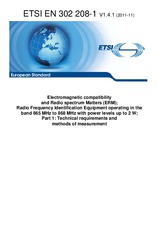 Standard ETSI EN 302208-1-V1.4.1 10.11.2011 preview
