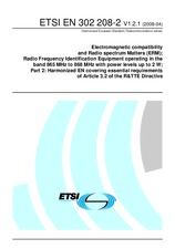 Standard ETSI EN 302208-2-V1.2.1 1.4.2008 preview
