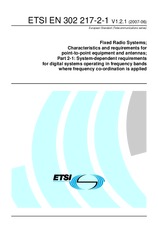 Standard ETSI EN 302217-2-1-V1.2.1 19.6.2007 preview