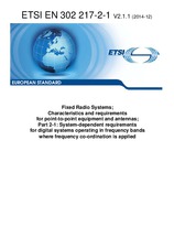 Standard ETSI EN 302217-2-1-V2.1.1 12.12.2014 preview