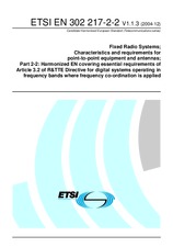 Standard ETSI EN 302217-2-2-V1.1.3 17.12.2004 preview