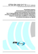 Standard ETSI EN 302217-3-V1.2.1 12.2.2008 preview