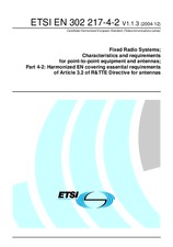 Standard ETSI EN 302217-4-2-V1.1.3 17.12.2004 preview