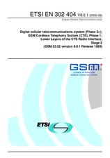 Standard ETSI EN 302404-V8.0.1 29.9.2000 preview