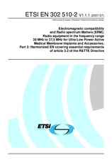 Standard ETSI EN 302510-2-V1.1.1 25.7.2007 preview