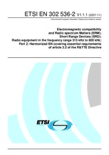Standard ETSI EN 302536-2-V1.1.1 6.11.2007 preview