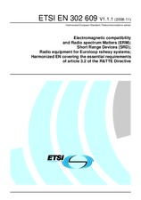 Standard ETSI EN 302609-V1.1.1 6.11.2008 preview