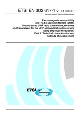 Standard ETSI EN 302617-1-V1.1.1 20.1.2009 preview