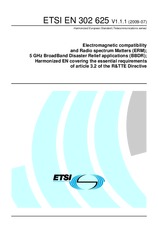 Standard ETSI EN 302625-V1.1.1 29.7.2009 preview