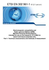 Standard ETSI EN 302961-1-V1.2.1 5.7.2013 preview