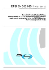 Standard ETSI EN 303035-1-V1.2.1 20.12.2001 preview