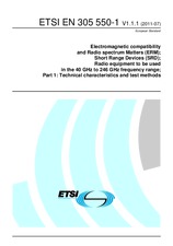 Standard ETSI EN 305550-1-V1.1.1 7.7.2011 preview