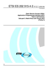 WITHDRAWN ETSI ES 202915-4-3-V1.2.1 5.8.2003 preview