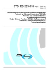 Standard ETSI ES 283018-V2.7.1 21.9.2009 preview