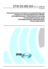 Standard ETSI ES 283024-V1.1.1 19.6.2006 preview