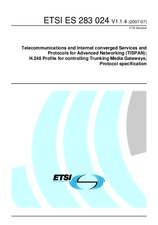 Standard ETSI ES 283024-V1.1.4 23.7.2007 preview