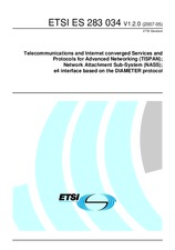 Standard ETSI ES 283034-V1.2.0 29.5.2007 preview