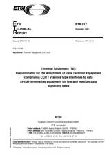 Standard ETSI ETR 017-ed.1 1.12.1992 preview