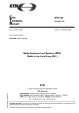 Standard ETSI ETR 139-ed.1 15.11.1994 preview