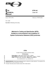 Standard ETSI ETR 142-ed.1 30.10.1994 preview