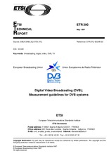 Standard ETSI ETR 290-ed.1 30.5.1997 preview